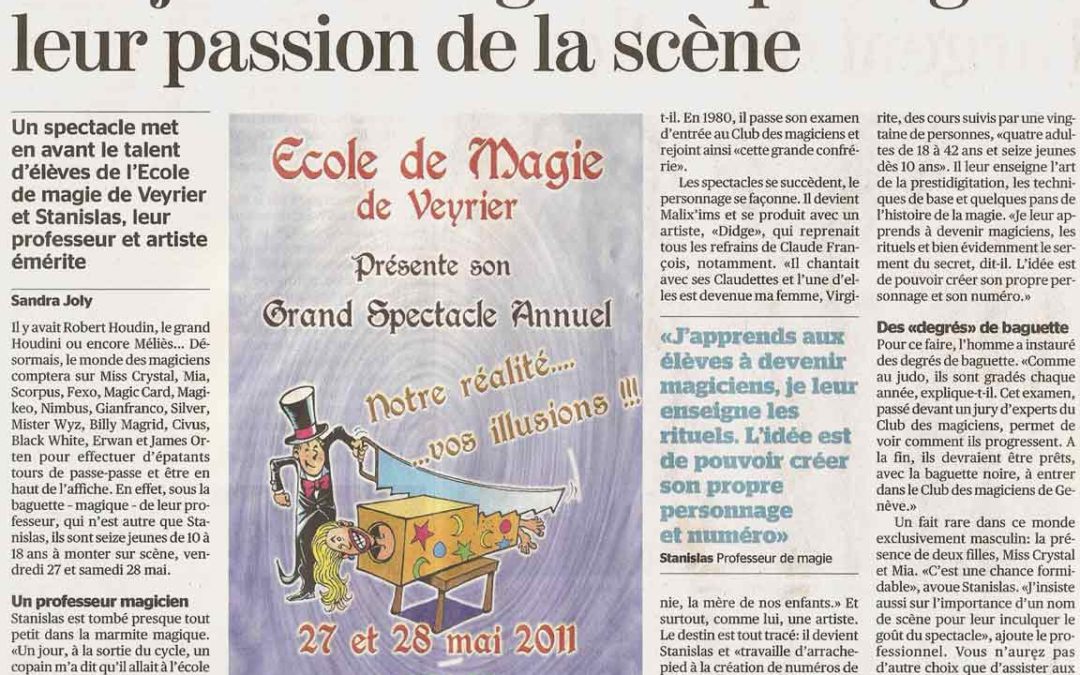 PARTAGER LA PASSION DE LA SCÈNE